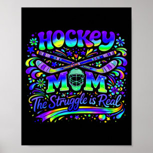 Hockey-Mama Der Kampf Ist Echt Eis-Sportteam Poster