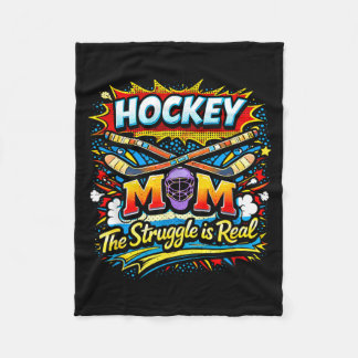 Hockey-Mama Der Kampf Ist Echt Eislaufen Sport Fleecedecke