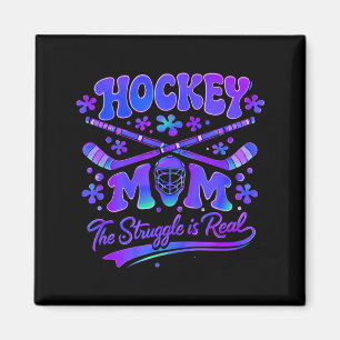 Hockey-Mama Der Kampf Ist Echt Torwartmaske Sticks Magnet
