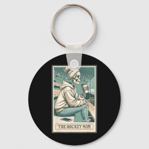 Hockey-Mama Die Hockey-Mama-Skelett-Tarotkarte Hoc Schlüsselanhänger