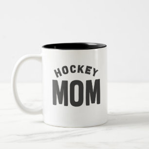 Hockey Mama Digital Art Design2 Zweifarbige Tasse