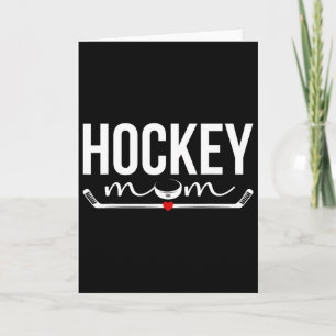 Hockey-Mama eines Hockeyspielers Stolz auf Eishock Karte