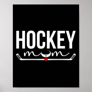 Hockey-Mama eines Hockeyspielers Stolz auf Eishock Poster