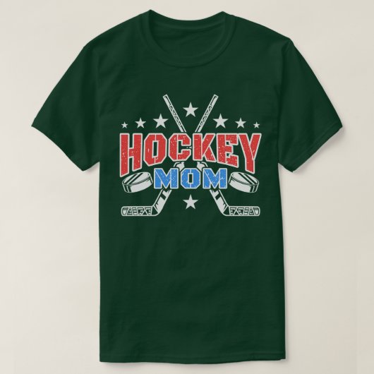 Hockey-Mama Eishockey T-Shirt (Design vorne)