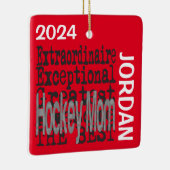 Hockey Mama Extraordinaire CUSTOM Keramikornament (Rechts)