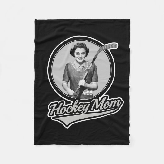 Hockey-Mama Fleecedecke (Vorderseite)