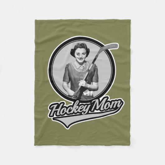 Hockey-Mama Fleecedecke (Vorderseite)
