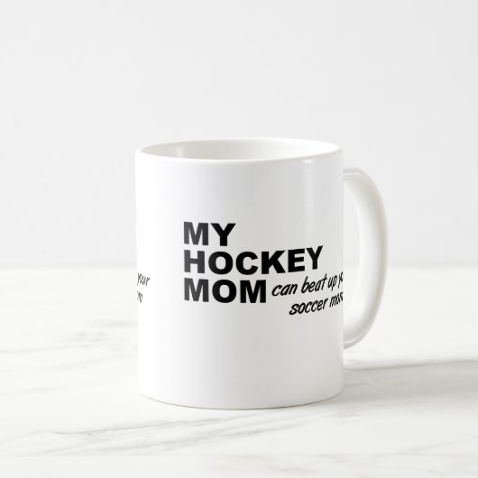 Hockey-Mama Funny Mug Kaffeetasse (VorderseiteRechts)