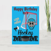 Hockey-Mama Geburtstag Karte (Vorderseite)