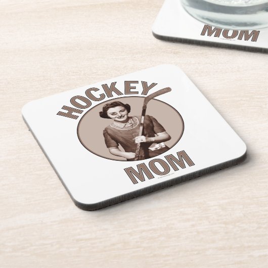 Hockey-Mama Getränkeuntersetzer (Linke Seite)