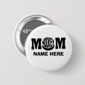 HOCKEY-MAMA (GEWOHNHEIT) BUTTON (Vorne & Hinten)