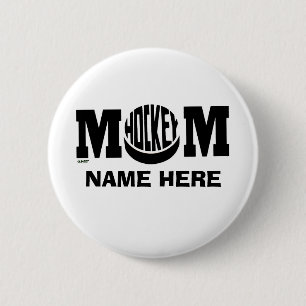 HOCKEY-MAMA (GEWOHNHEIT) BUTTON