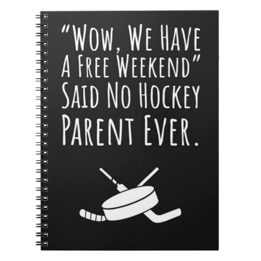 Hockey Mama gibt Kindern Vater Opa Oma Notizblock (Vorderseite)