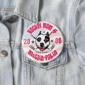 Hockey-Mama-Gruben-Stier-Lippenstift 2 Button (Beispiel)