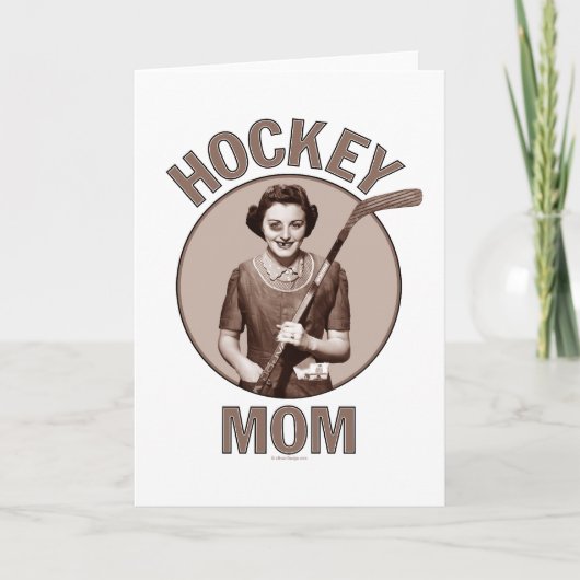 Hockey Mama Gruß und Notizkarten Karte (Vorderseite)