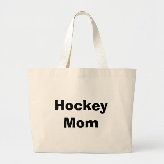 Hockey-Mama Jumbo Stoffbeutel (Vorne)