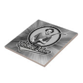 Hockey Mama Keramik Fliese (Seite)