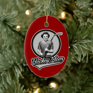 Hockey-Mama-Keramik-Ornament Keramik Ornament