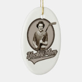Hockey-Mama Keramikornament (Rechts)