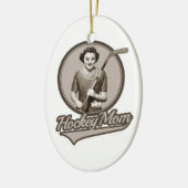 Hockey-Mama Keramikornament (Links)