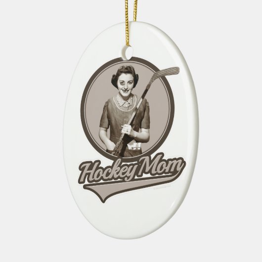 Hockey-Mama Keramikornament (Links)