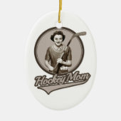 Hockey-Mama Keramikornament (Vorne)