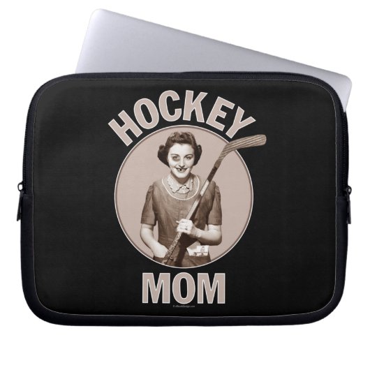Hockey-Mama Laptopschutzhülle (Vorderseite)