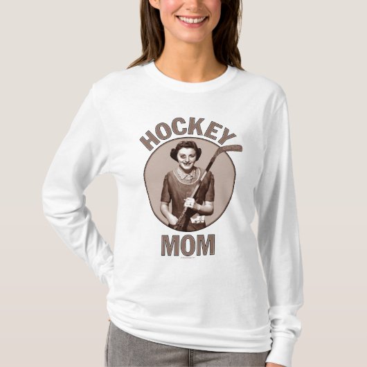 Hockey-Mama leichte Langärmel-Shirt T-Shirt (Vorderseite)