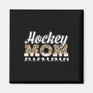 Hockey-Mama-Leopard Lustige Hockey-Mama Muttertag Magnet
