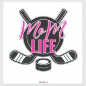 Hockey Mama Life Car Window Aufkleber (Blatt)