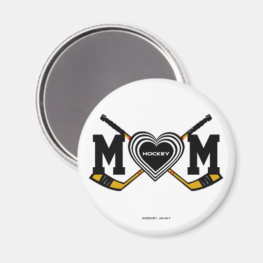 HOCKEY MAMA MAGNET (Vorderseite/Rückseite)