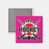 Hockey-Mama Magnet (Vorderseite/Rückseite)