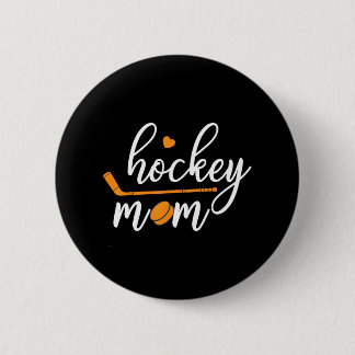 Hockey-Mama Mutter Mama Button