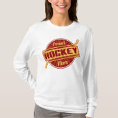 Hockey-Mama-Namen-u. Zahl-Rückseiten-Druck-T-Shirt T-Shirt (Vorderseite)