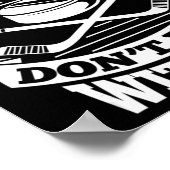 Hockey-Mama nicht mit Eishockeymothe spielen Poster (Ecke)