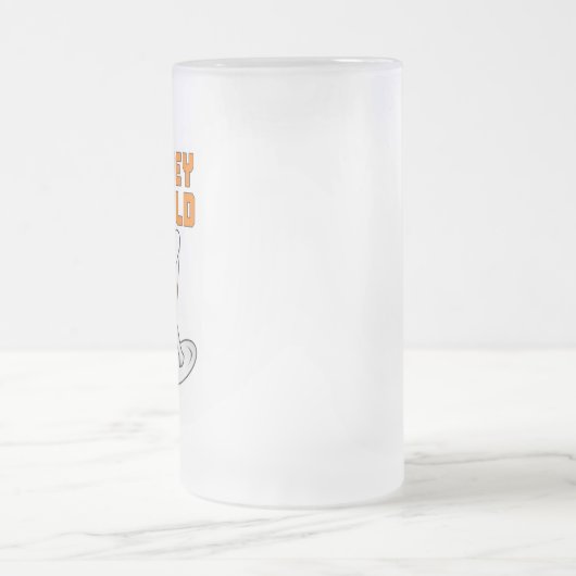 Hockey-Mama-Party-Tasse Mattglas Bierglas (Mittel)