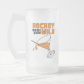 Hockey-Mama-Party-Tasse Mattglas Bierglas (Links)