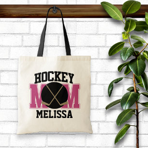 Hockey-Mama Personalisiert (PINK) Tragetasche
