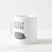 Hockey Mama Player Number Niedlich Simple Kaffeetasse (Vorderseite Links)
