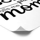 Hockey Mama Poster Lieblingsspieler Weiß (Ecke)