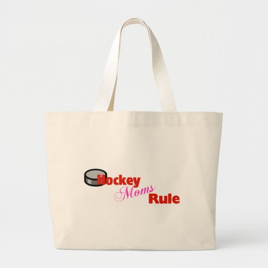 Hockey-Mama-Regel-Taschen-Tasche Jumbo Stoffbeutel (Vorne)
