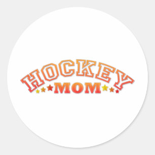 Hockey-Mama Runder Aufkleber