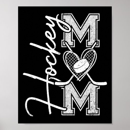 Hockey-Mama Spieltag Eishockey-Mutter Mutter Poster (Vorne)