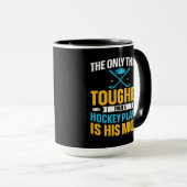 Hockey-Mama Square Tasse (VorderseiteRechts)