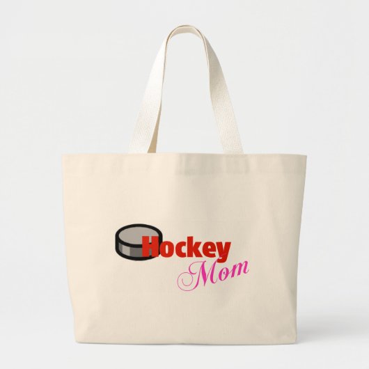 Hockey-Mama-Taschen-Tasche Jumbo Stoffbeutel (Vorne)
