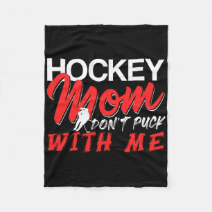 Hockey-Mama, treib es nicht zu weit, lustiger Eiss Fleecedecke