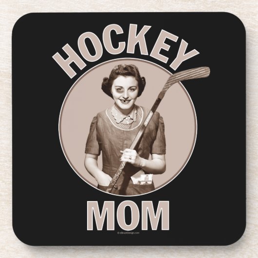 Hockey-Mama Untersetzer (Vorderseite)