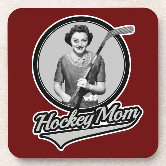 Hockey-Mama Untersetzer (Vorderseite)