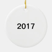 Hockey-Mama-Verzierung Keramikornament (Hinten)