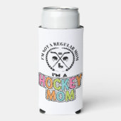 HOCKEY MAMA Wasser Flasche Selters Dosenkühler (Seltzer Vorderseite)